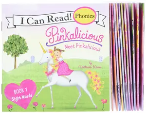 Pinkalicious 12-Book Phonics Fun!: Includes 12 Mini-Books Featuring Short and Long Vowel Sounds -- Victoria Kann - Boxed Set