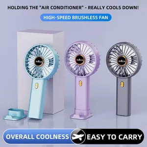 Portable USB Handheld Fan - Adjustable Wind Power - Quiet Small Fan for Outdoor, Office Use