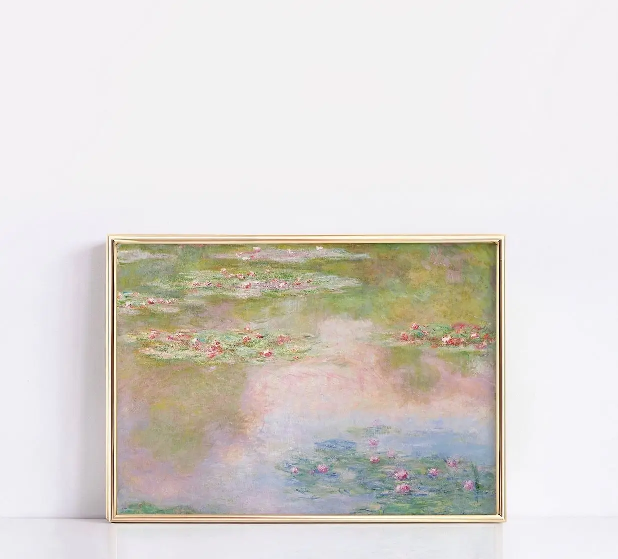 Claude Monet Water Lilies Print, Impressionist Landscape Painting