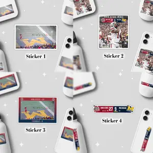 [Sport Sticker] Brutus Buckeye Ohio Snow Sticker, Ohio Football Team Sticker, Sport Sticker