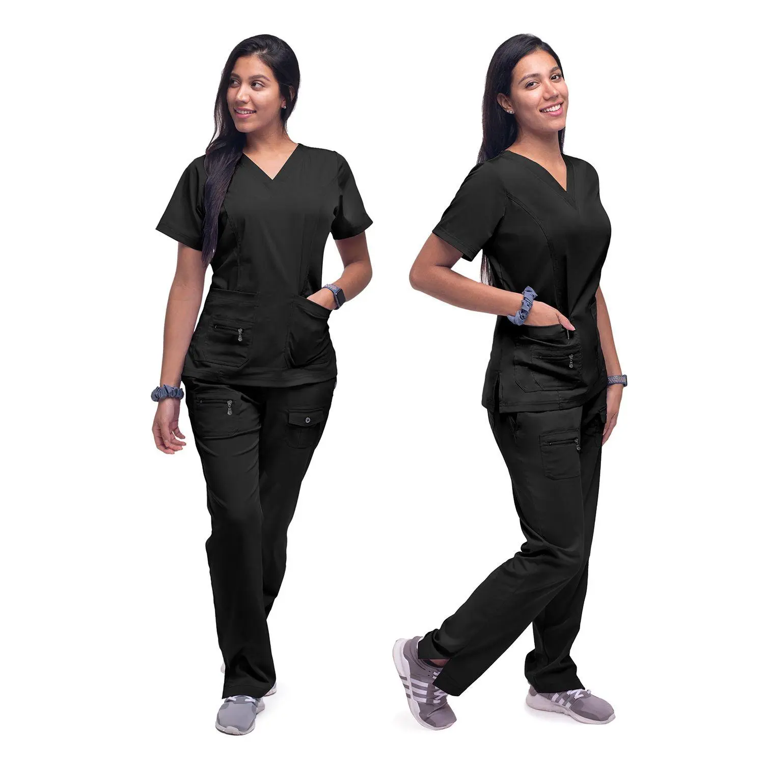 Women's Breakthrough Plus Scrub Set by Adar XXS-3XL /  Black
