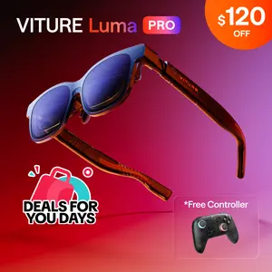 VITURE Luma Pro XR Glasses, Smart Glasses— 152” Crystal-Clear 1200p Display, 1000 Nits Brightness, Works with iPhone 16/15, Android, Mac, PC, Switch 2, PS5 & Steam Deck.,summerwins,father'sdaygifts