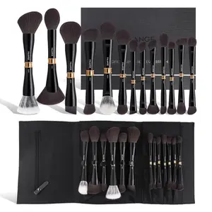 Professional Makeup Brush Set with Storage Bag, 1 Set Double-ended Makeup Brushes, Professional Makeup Tools for Women
