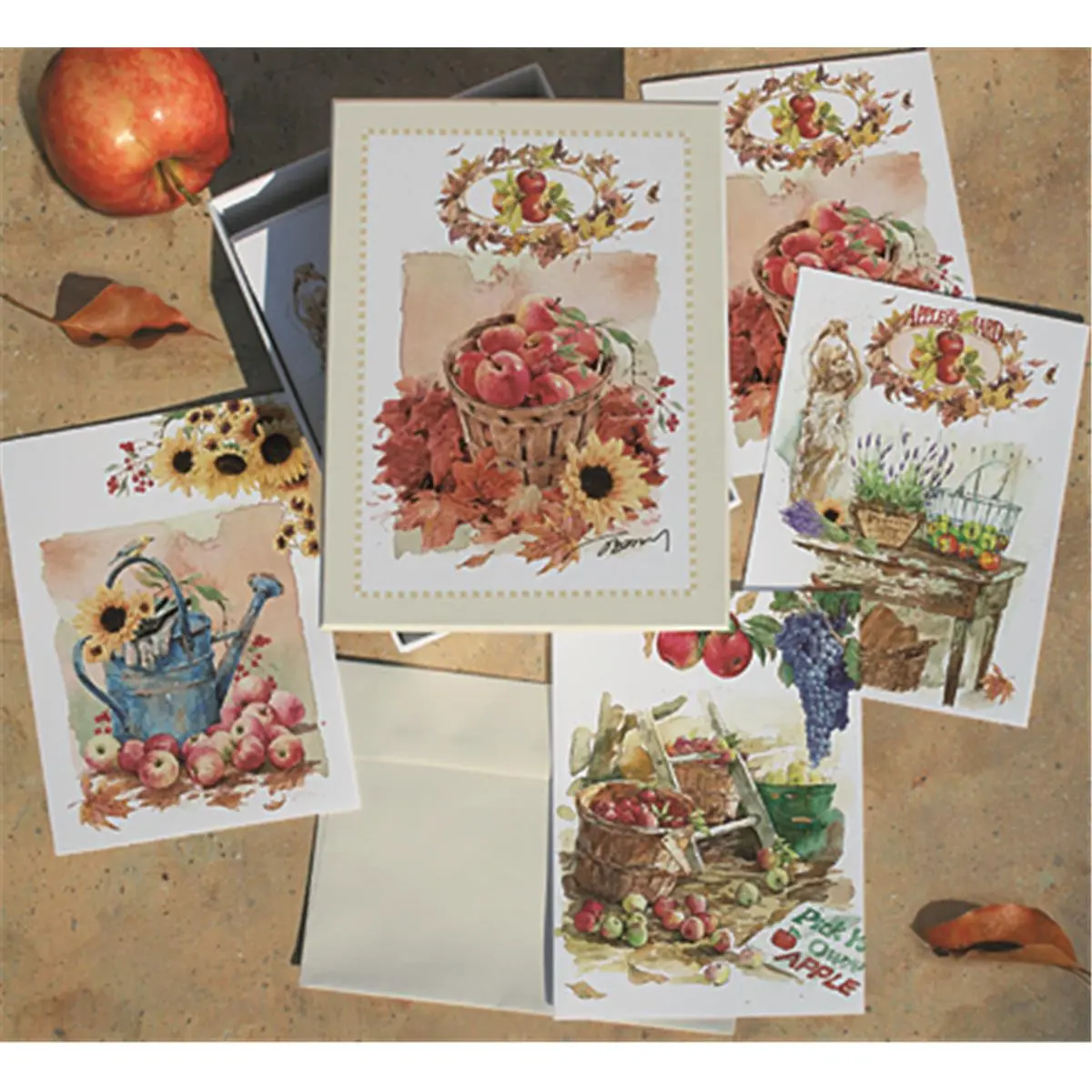 Lissom Design AO Greeting Card - Premium Office Supplies with Printed Box, Illustrated Envelope Paper-Based Card with Multiple Designs for Office Use