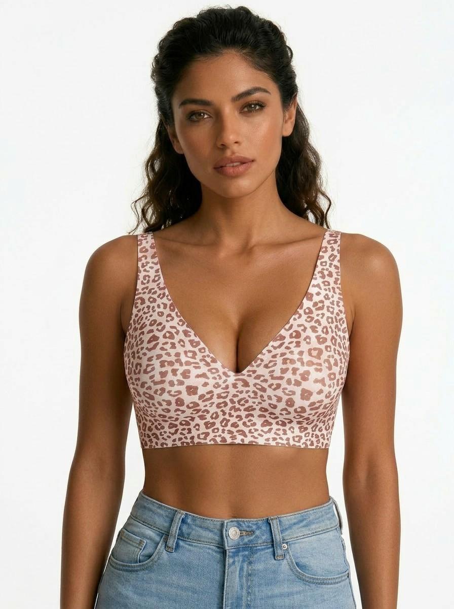1/2/3/4/5 PCS Jelly Wireless Womens Comfortable Wireless Bras Push Up Bralettes Seamless Tshirts Bras Deep V Everyday Bras S 4XL