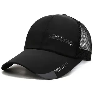 Sports Cap Breathable Mesh Back Baseball Hat for Men & Women Lightweight Quick-Drying Fabric Adjustable Strap Sun Protection Casual Stylish summervibes,outdoor sun protection