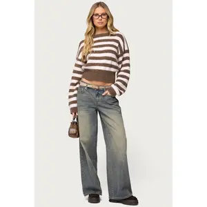 Vintage Washed Low Rise Baggy Jeans