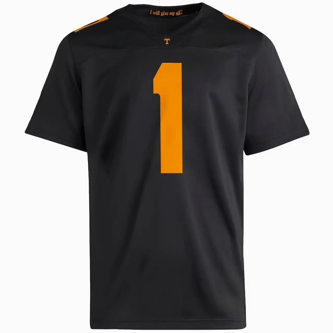Unisex Football #1 Tennessee State Volunteers College New Jersey 2026 Premier Jersey - Black