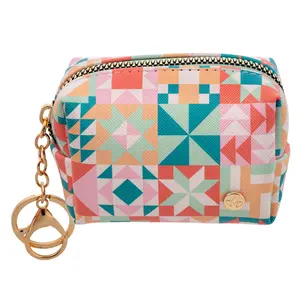Quilt Blocks Keychain Pouch