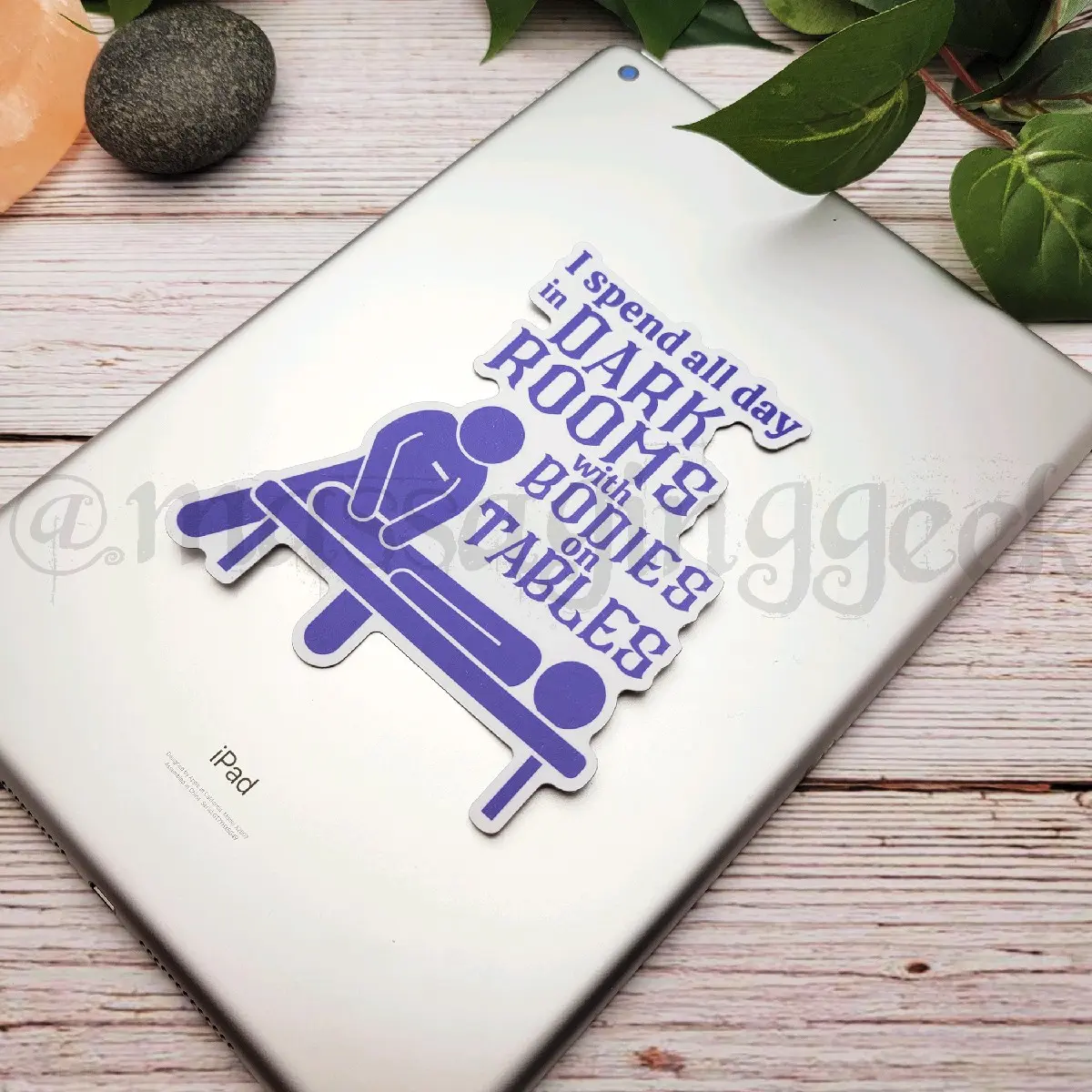 5 Inch Creepy Job Description Sticker - Decorative Vinyl Waterproof Decor, Hydro Sticker, Massage Therapist Sticker, Mortician Sticker - iPad Sticker for Massage Therapy