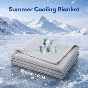 Ultra-Light Summer Cooling Blanket, Breathable Soft Single Layer Cover, Ideal for Bed Sofa Naps Office Use, Soft Lightweight Blanket #GLOBAL PICKS