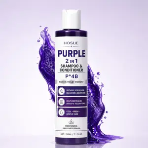 Anti-Yellowing Purple Shampoo for Blonde, Platinum & Gray Hair, Helps Neutralize Brassiness and Yellow Tones, Smooths Dry Frizzy Hair in 3 Minutes, Summer Hair Care Essential