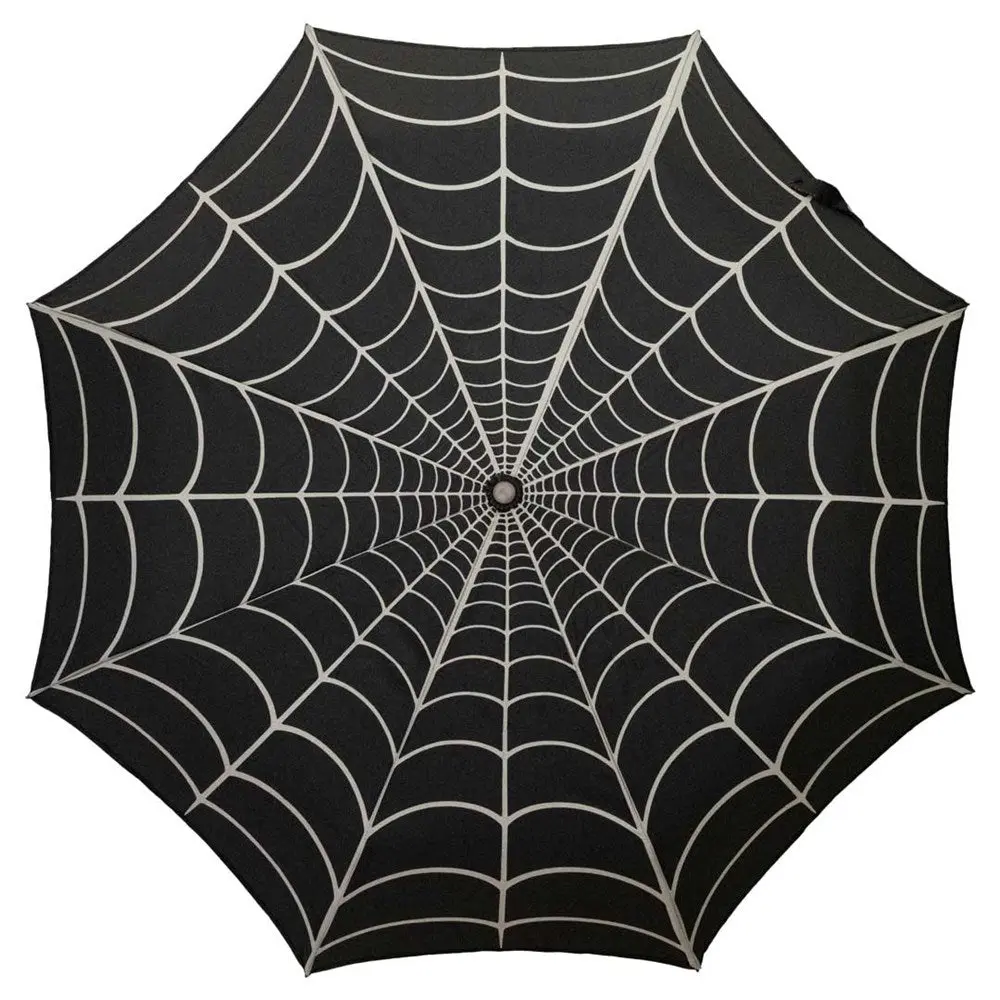 Skull Handle Spiderweb Anti UV Umbrella