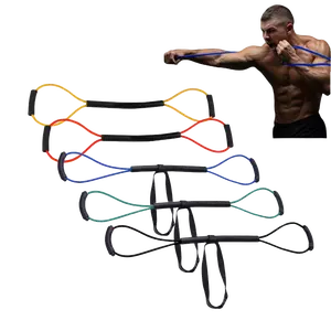 Boxing Resistance Bands for Speed, Strength – Ideal for Fighters, Fitness Enthusiasts to Enhance Combat Techniques and Home Training with Varied Resistance Levels Comprehensive