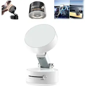 Cell Phone Holder Vacuum Magnetic Adsorption for Car Mount, Adjustable Car Phone Mount, Convenient Folding Suction Cup, Household Lazy Holder for Multi-Purpose Scenes