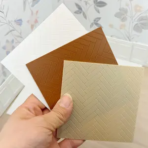 Non-toy product, 1-piece/2-piece set 10cm Square Dollhouse Floor Tiles. Made of non-wood PLA material, with a wood-grain imitation design. Suitable for Nordic-style miniature furniture, can be used as decoration to enhance the texture of the scene