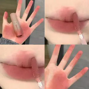 Rose Red Brown Stain Lip Gloss Waterproof Long-lasting Easy To Wear  Lip Mud Autumn/Winter Ambience  Makeup Lip Tint Matte Lipstick Glossy Lipstick