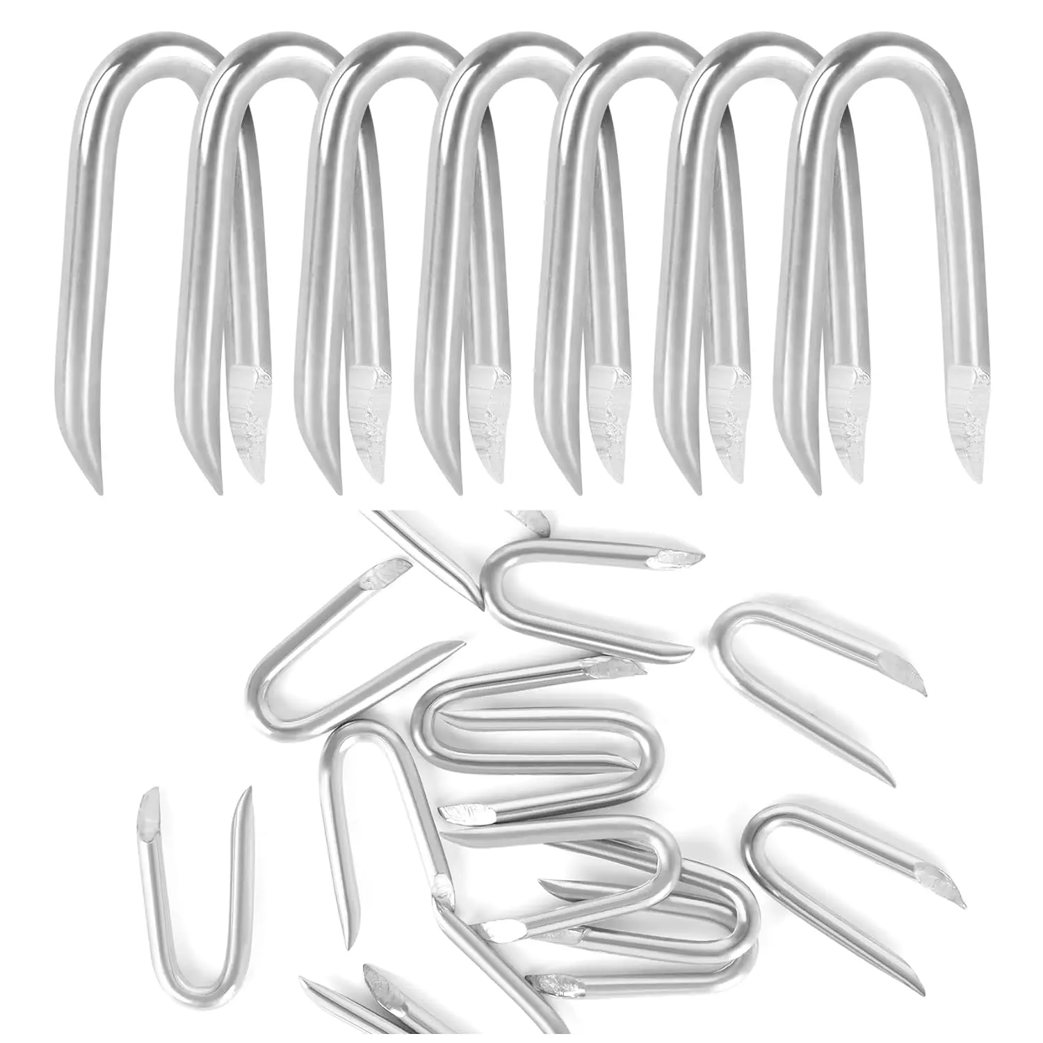 2 Inch Steel Wire Fencing Staples  Galvanized U Shaped Fasteners Nails for Fixing Woven and Mesh 30