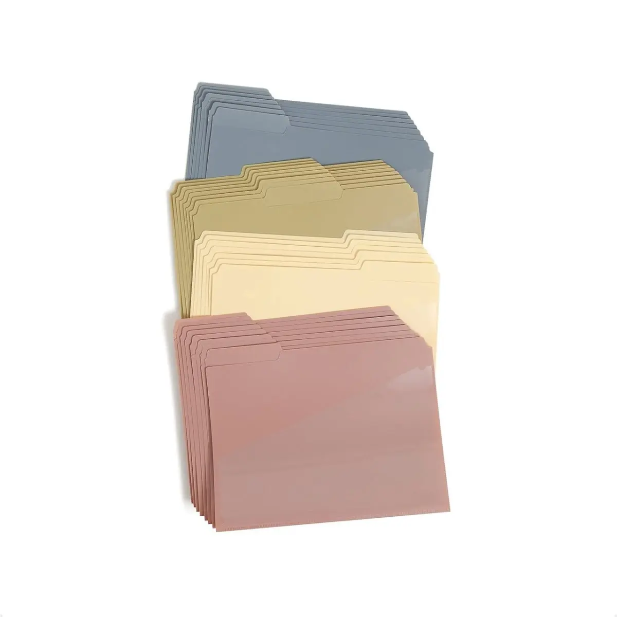 Smead SMD10543 11.6 in. Poly Plastic Hanging File with Slash Pocket, Assorted Color - Pack of 30