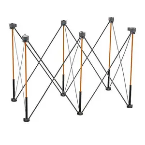 Commercial Office Furniture Centipede Folding Work Table - 1500 lbs Capacity, Lightweight, Foldable, 2' x 4' x 2.5', Space-Saving, Stable
