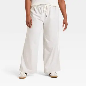 Women's Mid-Rise Straight Leg Track Sweatpants - Universal Thread Heather Gray 2X