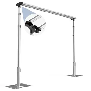 EMART 10x10ft Double Crossbar Pipe and Drape Backdrop Stand Kit, Heavy Duty Backdrop Stand, Adjustable Metal Frame with Flat Base for Wedding Birthday Party Decoration camera  from  tiktok