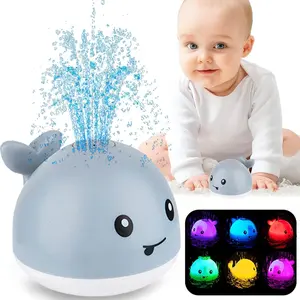 Whale Design Bath Toy Set with Sprayer and Shower Hose, Fun Bath Time for Babies and Toddlers, Includes 1 Bath Toy Box
