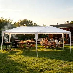 10x20/30ft Outdoor Canopy Tent, Wedding Tent, Perfect for Parties, Birthday & Backyard Events w/Removable Sidewalls,Waterproof patio furniture, Summer Vibes, Outdoor Fun
