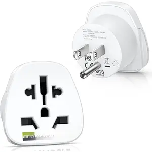 World to  Plug Adapter, [2 Packs] European EU /UK/// to   Outlet Power Adaptor Travel Plug Adapter