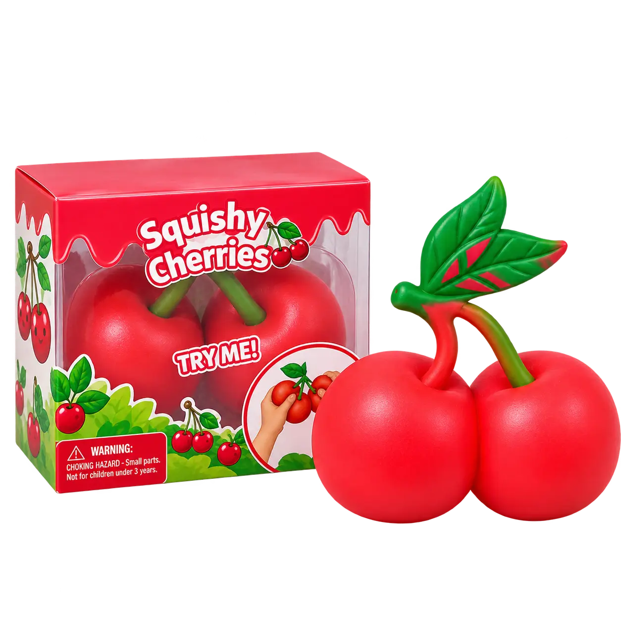 JUMBO CHERRIES STRESS RELIEF TOY!