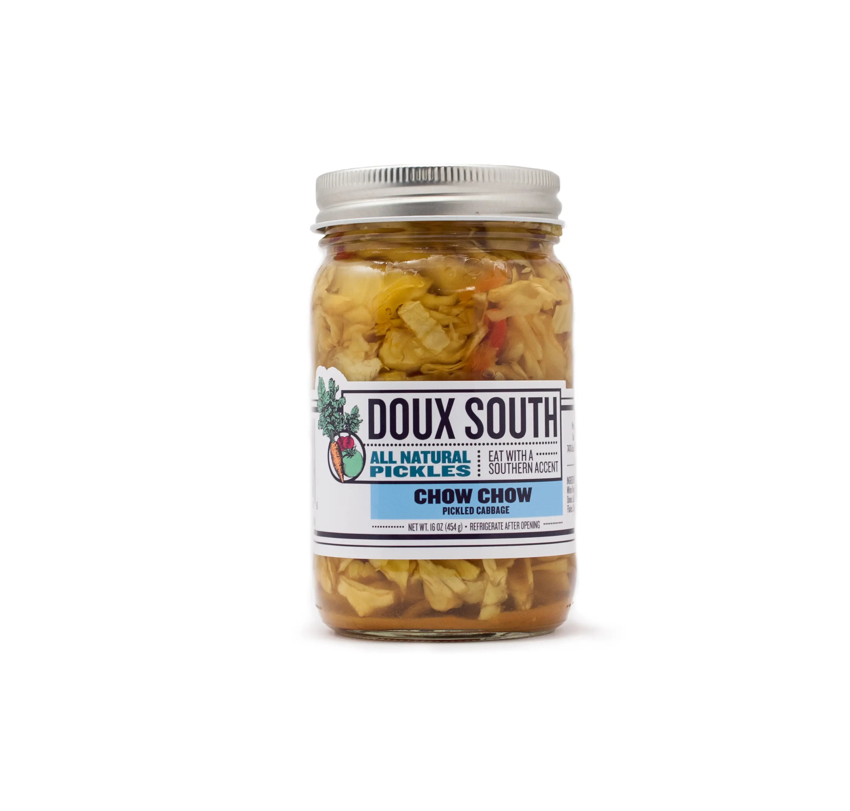 Doux South Chow Chow Jars, 16 OZ