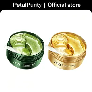 Avocado & Gold Eye Mask Patch Set Dual-Action Gel Patches for Day & Night Natural Moisturizing Reduces Fine Lines and Eye Bags Daily Skincare Product