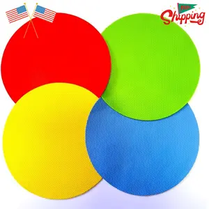 4pcs Rubber Jar Opener Bottle Gripper Non Slip Pad