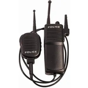 Police Walkie Talkie Set, Black, Standard (Non-functioning)
