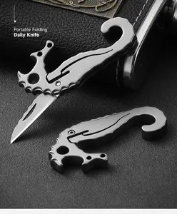 Unique Seahorse EDC Knife – Titanium Alloy Portable Tool for Camping, Fishing & Gift