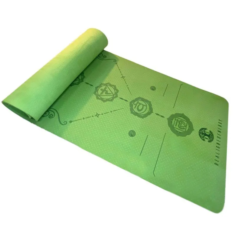Eco-Friendly Yoga Mat, 6mm Organic Exercise Mat with Strap | Pilates, Meditation, Fitness, water-resistant, non-toxic