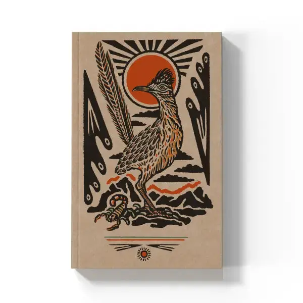 Out West Roadrunner Kraft Layflat Notebook
