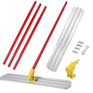 【GARVEE】48''x8'' Concrete Bull Float, Aluminum Alloy Concrete Float Tool with Handles ×3, Flexible Concrete Tools Finishing, Concrete Surface Smoothing Tools Kit for Road, Walls