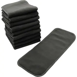 Microfiber Inserts for Cloth Diapers 10pcs 4 Layers Microfleece Inserts