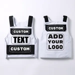 Unisex Street Style Tactical Vest - Adjustable Hip Hop Cargo Waistcoat for Cosplay-Customizable Vest