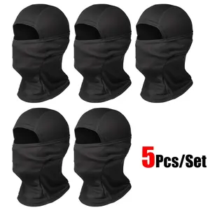 [Breathable Sun Protection] 5count/set UniGender Breathable Sun Protection Balaclava Face Mask |   Multi-Functional Headscarf Neck Gaiter |   Suitable for Outdoor Athletics,, Hiking, Fishing, Skiing, Cycling, Morcycle Liner
