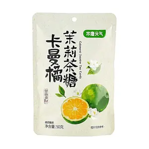 MTYQ Bergamot Jasmine Tea Candy with Tea Polyphenols - Fresh Breath & Natural Flavor, 50g