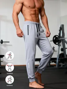 "Night Visible" Reflective Joggers | Drawstring Sweatpants for Running & Streetwear | Spring Fall Men's Athletic Pants