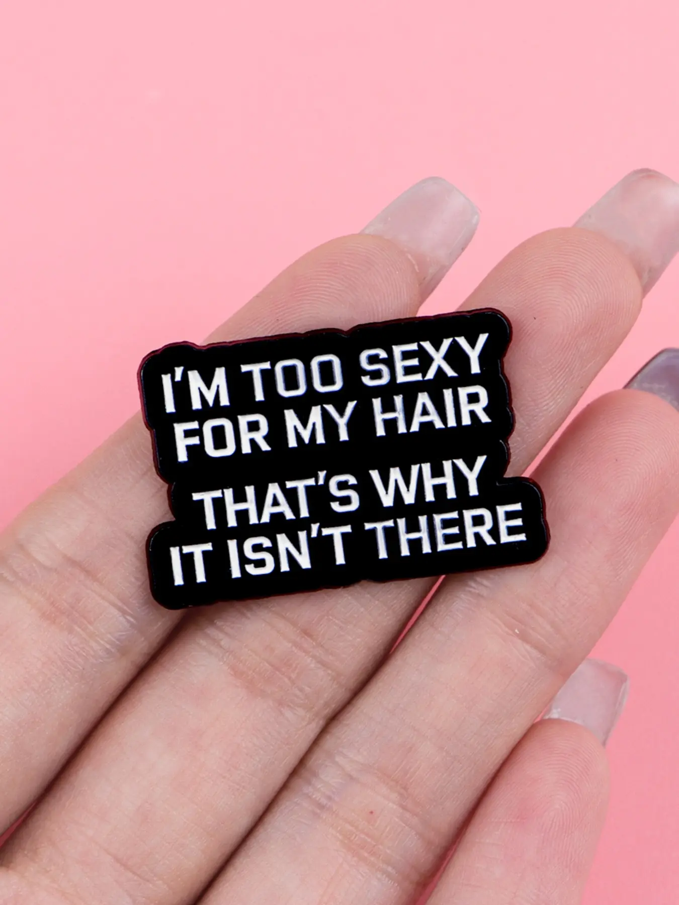 Humorous Slogan Enamel Brooch, Zinc Alloy Social Badge, Personalized Trendy Backpack Sweater Jacket Accessory, Perfect Gift Choice, Alloy Brooch Pin