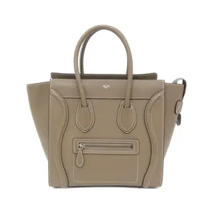 Pre-owned Celine Calfskin Shoulder Bags Micro Luggage Bag