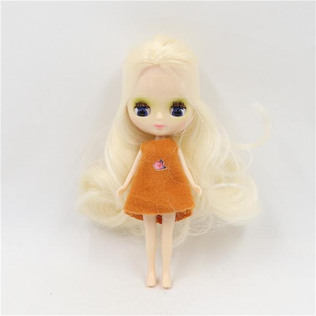 DBS blyth mini doll 10CM BJD normal body doll cute girls gift anime toy random dress