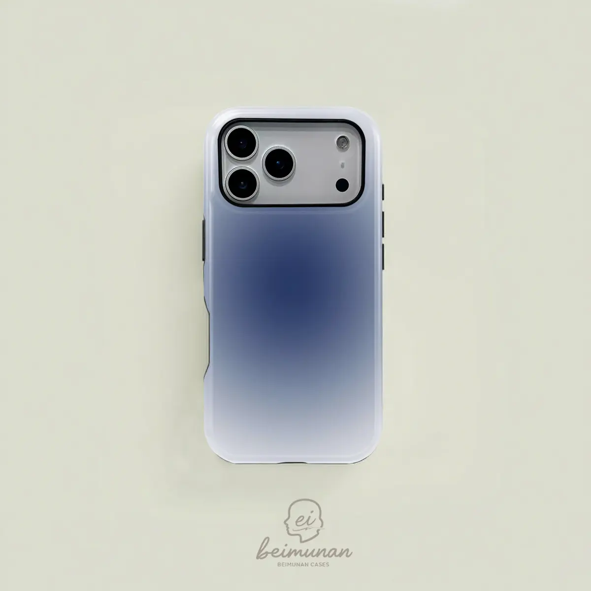 Blue and white gradient pattern dual-layer protective case, sturdy and durable 2-in-1 case, compatible with iPhone 17/16/15/14/13/12/11 Pro Max/Plus/Pro, and Samsung GalaxyS26/S25/S24/S23 /S22/S21Ultra/Plus series, simple and stylish phone case., Accessor