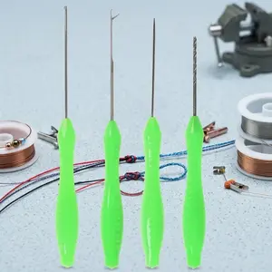 4-in-1 Multi-Function Fishing Tool Kit: Bait Needle, Non-Slip Handle, Threader for Easy Bait Penetration, Professional Portable Tackle Accessories for Freshwater Fishing Gear