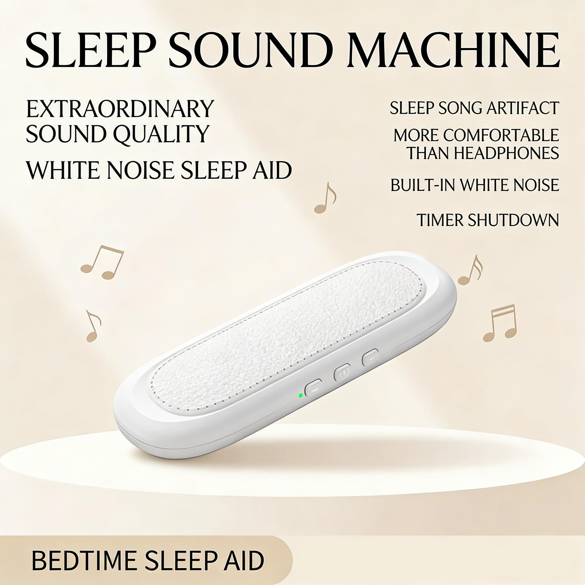 Under the Pillow Speaker | Mini Bone Conduction Wireless Sleep Assist with Stereo Bass, White Noise, Volume Control, TF Card Support and Auto-off for Deep Sleep