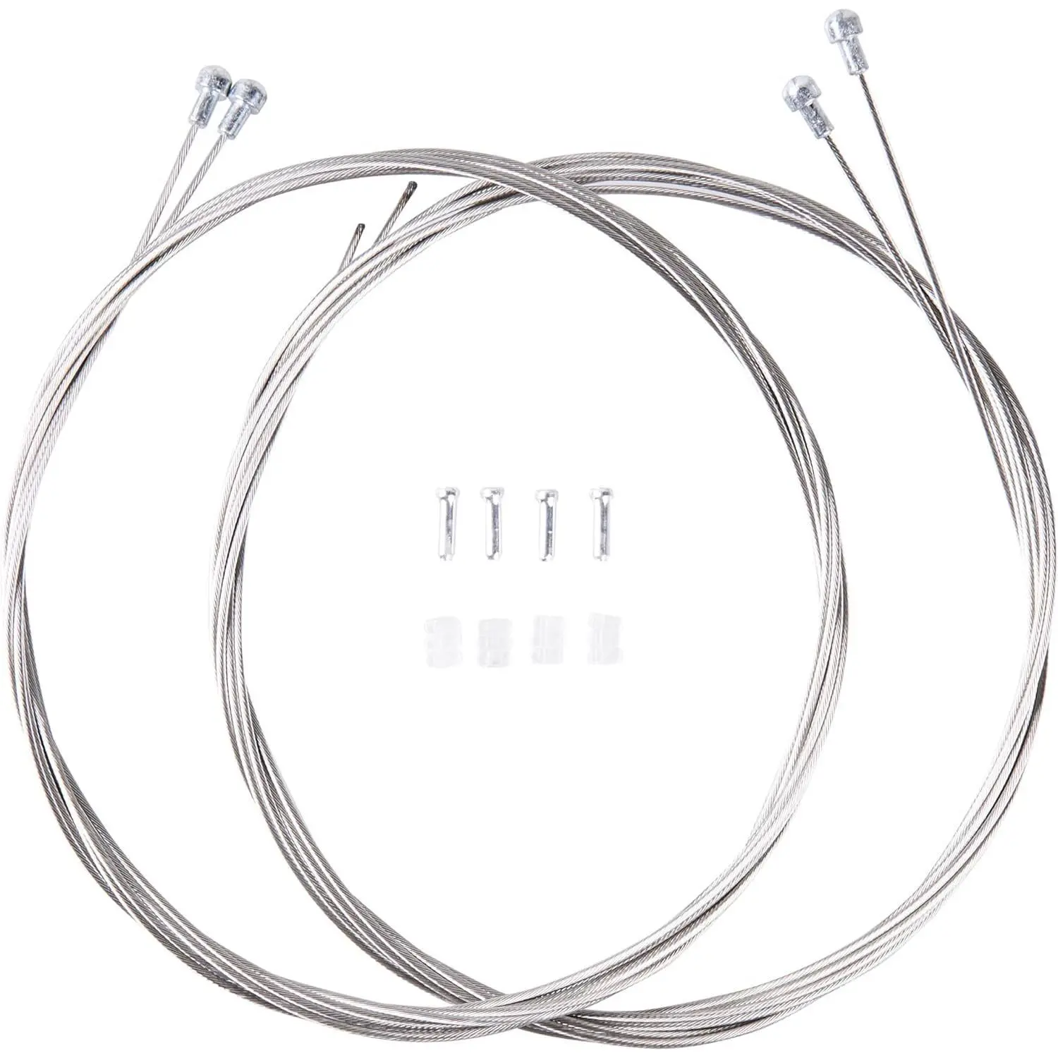 Bike Brake Inner Line Kits include Cable Tips and O-rings (1.7M), 4 Pcs Road Bike Brake Cables, Stainless Steel Bike Brake Inner Cables, Universal Road Bike Brake Line Core